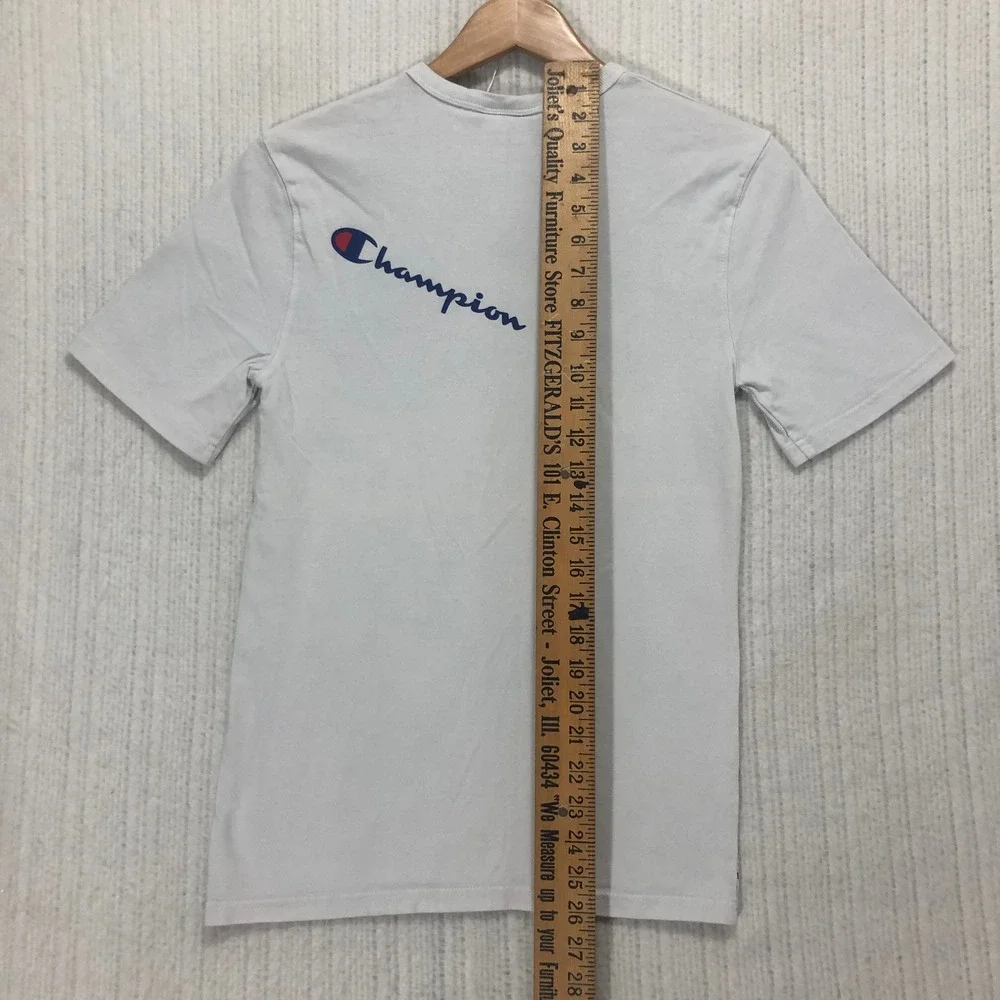 Champion‎ Graphic T Shirt Mens Small White Short Sleeve Crew Neck Logo Tee - Picture 6 of 7